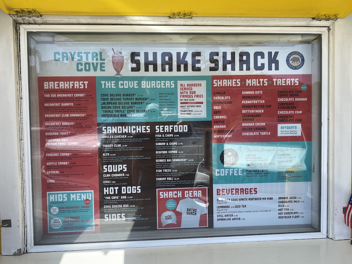 Crystal Cove Shake Shack Menu - Image 3